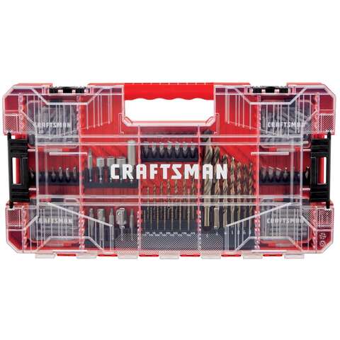 Craftsman Assorted Drill and Driver Bit Set Steel 150 pc