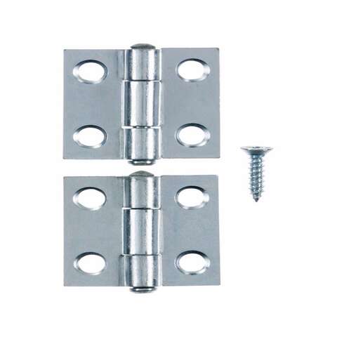 Ace 2.75 in. W X 1 in. L Zinc Plated Silver Zinc Narrow Hinge 2 pk, Pack of 5