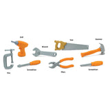 Safari Ltd. Toobs Tools Toy Gray/Orange 8 pc