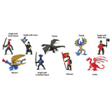 Safari Ltd. Toobs Knights and Dragons Toy Multicolor 9 pc