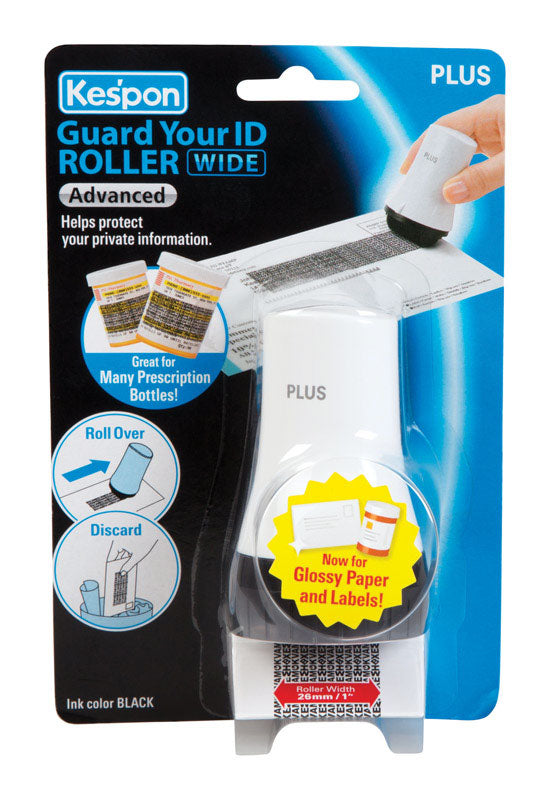 PLUS Kespon 1.8 in. H X 3.25 in. W Round White Identity Protection Roller 1 pk