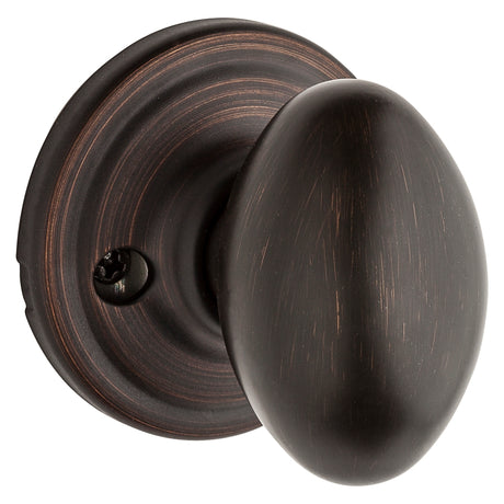 Kwikset 720L 11P 2-1/4 Passage Knob, Venetian Bronze, 1-3/8 to 1-3/4 in Thick Door, 2-1/4 in Strike