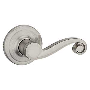 Kwikset Signature Series 720LL 15 Passage Lever, Non-Locking Lock, Satin Nickel, Zinc, Residential, Reversible Hand