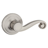 Kwikset Signature Series 720LL 15 Passage Lever, Non-Locking Lock, Satin Nickel, Zinc, Residential, Reversible Hand