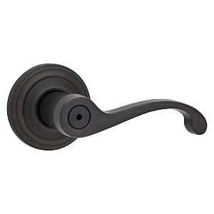 Kwikset Signature Series 730CHL 11P Privacy Lever, Thumbturn Lock, Venetian Bronze, Knob Handle, Zinc, Residential