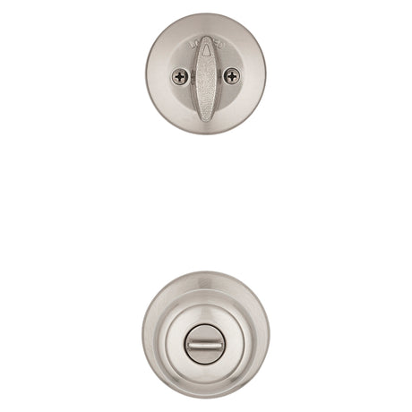 Kwikset 690 CV 15 Combination Lockset, Knob Handle, Cove Design, Satin Nickel, 3 Grade