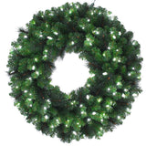 Celebrations Platinum 36 in. D LED Prelit Pure White Mixed Pine Christmas Wreath, Pack of 2