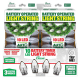 Magic Seasons LED White 10 ct String Christmas Lights, Pack of 12