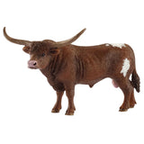 Schleich Farm World Texas Longhorn Bull Toy Brown/White, Pack of 5