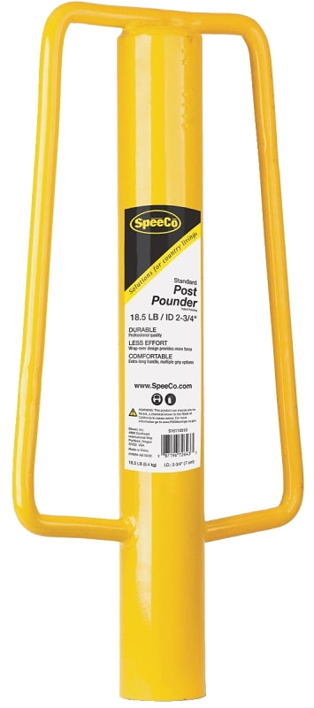 SpeeCo S16110510 T-Post Pounder, Metal, Yellow