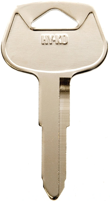Hy-Ko 11010DC1 Key Blank, Brass, Nickel, For: Chrysler, Dodge, Eagle, Jeep, Plymouth Vehicles, DC1 Key Number, Pack of 10