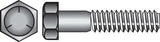 HILLMAN 1/4 in. D X 1/2 in. L Heat Treated Zinc Steel Hex Head Cap Screw 100 pk