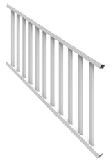 Xpanse Select 73024862 Stair Rail Kit with Baluster, 6 ft L Actual, Square Profile, Vinyl, White