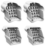 Barrette OUTDOOR LIVING Bella Premier 73053493 Stair Bracket Kit, PVC, White