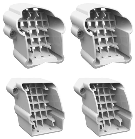 Barrette OUTDOOR LIVING Bella Premier 73053493 Stair Bracket Kit, PVC, White