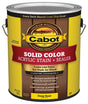Cabot 140.0001807.007 Solid Stain, Low Luster, Liquid, 1 gal Can, Pack of 4