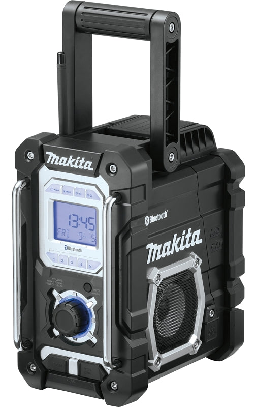 Makita XRM06B Jobsite Radio, Tool Only, 7.2 to 18 V, 5 Ah, Wireless, 35 hr Battery Life, Includes: A/C Adapter