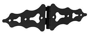 National Hardware N166-011 Ornamental S-Hinge, Steel, Black, Screw Mounting