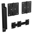 National Hardware N166-026 Modern Gate Kit, Steel, Black, 4-Piece