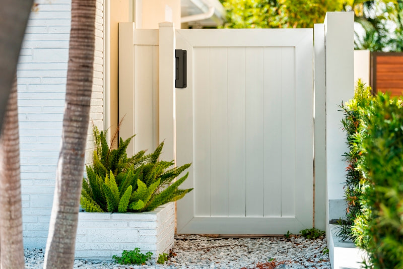 National Hardware N166-029 Modern Gate Pull, 10 in L Handle, Steel, Black