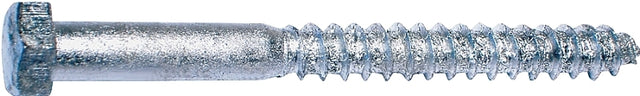 Midwest Fastener 05597 Lag Screw, 1/2-6 Thread, 4-1/2 in OAL, 2 Grade, Galvanized Steel, SAE Measuring