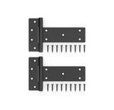 National Hardware N166-035 Industrial T-Hinge, Steel, Black, Tapping Screws Mounting