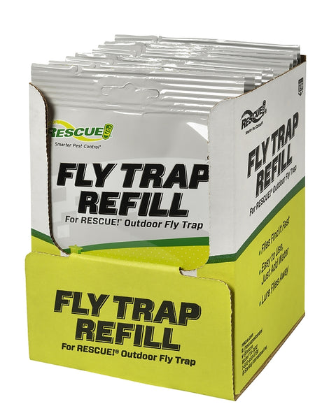 Rescue FTA-DB12 Fly Trap Attractant, Solid, Musty, 0.51 oz, Refill Pack, Pack of 12