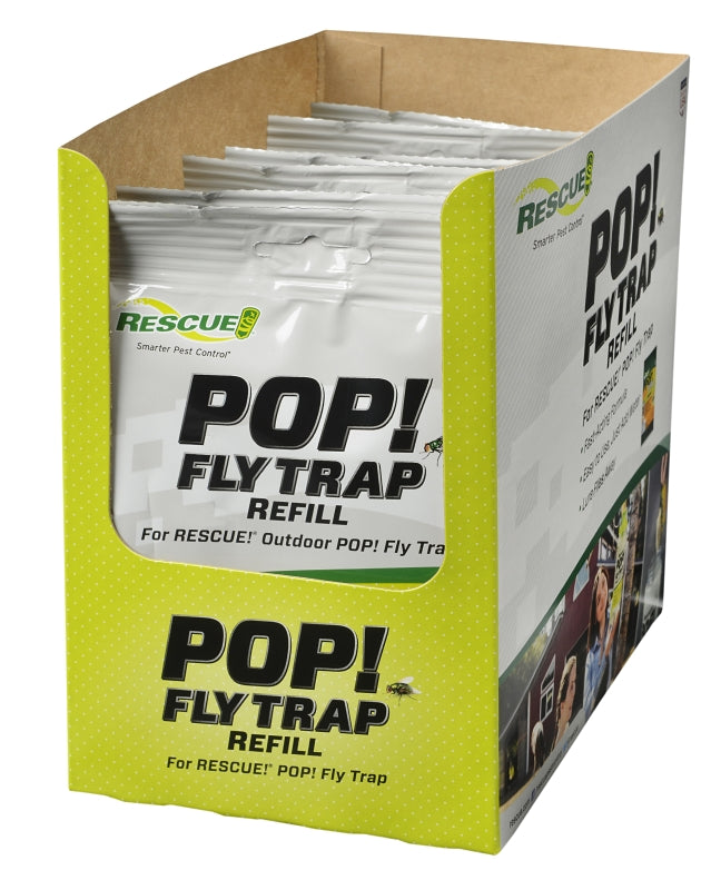 Rescue POP! PFTA-DB12 Fly Trap, Solid, Musty, 1.45 oz, Refill Pack