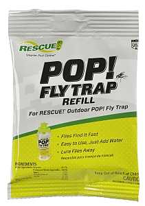 Rescue POP! PFTA-DB12 Fly Trap, Solid, Musty, 1.45 oz, Refill Pack