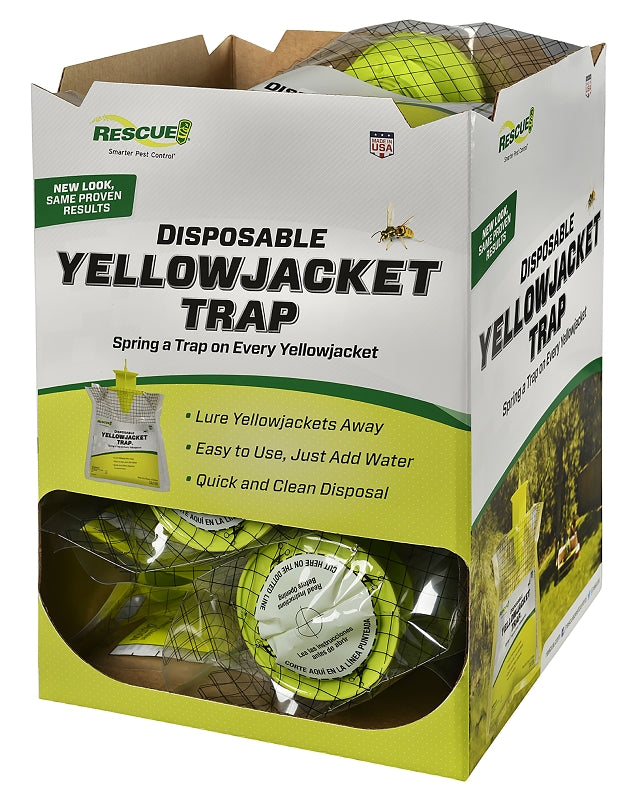 Rescue YJTD-DB12-E Disposable Yellow Jacket Trap, Includes: Attractant, Pack of 12
