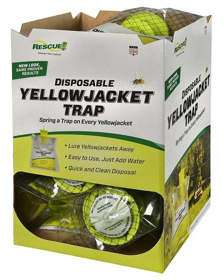 Rescue YJTD-DB12-E Disposable Yellow Jacket Trap, Pack of 12