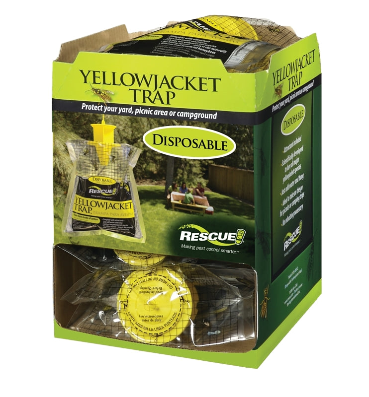 Rescue YJTD-DB12-W Disposable Yellow Jacket Trap, Pack of 12