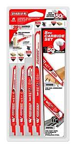 Diablo DS005SC Reciprocating Saw Blade Set, 5-Piece, Bi-Metal