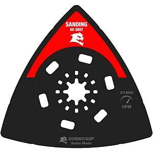 Diablo DOS60CGSP Oscillating Sanding Plate, 60 Grit, Carbide Abrasive, 3-1/2 in L