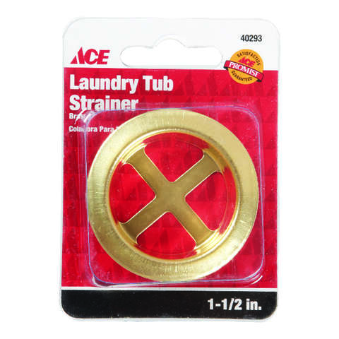 Ace 1-1/2 in. D Brass Laundry Tub Strainer