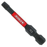 Diablo DSQ32P1 Screwdriver Insert Bit, #3 Drive, Square Drive, 2 in L