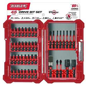 Diablo DSC-S45 Screwdriver Bit Set, 45-Piece