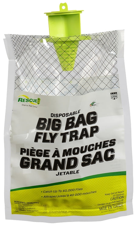 Rescue Big Bag BFTD-DB12-C Fly Trap, Granular, Musty, Bag, Pack of 12