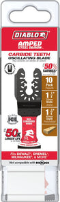 Diablo AMPED, Demo Demon DOU125CW10 Oscillating Blade, 1-3/4 in D Cutting, Carbide