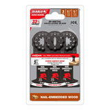 Diablo Demo Demon DOS175BW3 Oscillating Blade, 1-3/4 in D Cutting, Bi-Metal