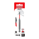Diablo DPH135P1 Drive Bit, #1 Drive, Phillips Drive, 1/4 in Shank, Hex Shank, 3-1/2 in L