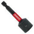 Diablo DNTSL12B Magnetic Nutsetter, 1/2 in Drive, 2-9/16 in L, 1/4 in L Shank, Hex Shank