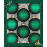 Christmas by Krebs Green Velvet Ball Ornament, Pack of 12