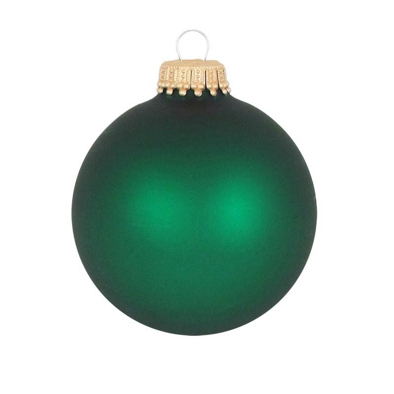 Christmas by Krebs Green Velvet Ball Ornament, Pack of 12