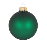 Christmas by Krebs Green Velvet Ball Ornament, Pack of 12