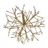 Celebrations Platinum LED Warm White Shimmer Sphere 16 in. Hanging Decor