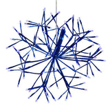 Celebrations Platinum LED Blue Shimmer Sphere 16 in. Hanging Decor