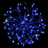 Celebrations Platinum LED Blue Shimmer Sphere 16 in. Hanging Decor