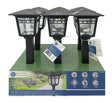 Boston Harbor 26072 Solar Coach Stake Light, NI-Mh Battery, AA Battery, 1-Lamp, Plastic and Glass Fixture, Black, Pack of 6