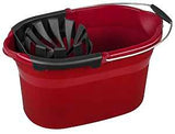 Sterilite COLORmaxx 11295804 Mop Wringer Bucket, 17-1/2 qt Capacity, Red, Pack of 4